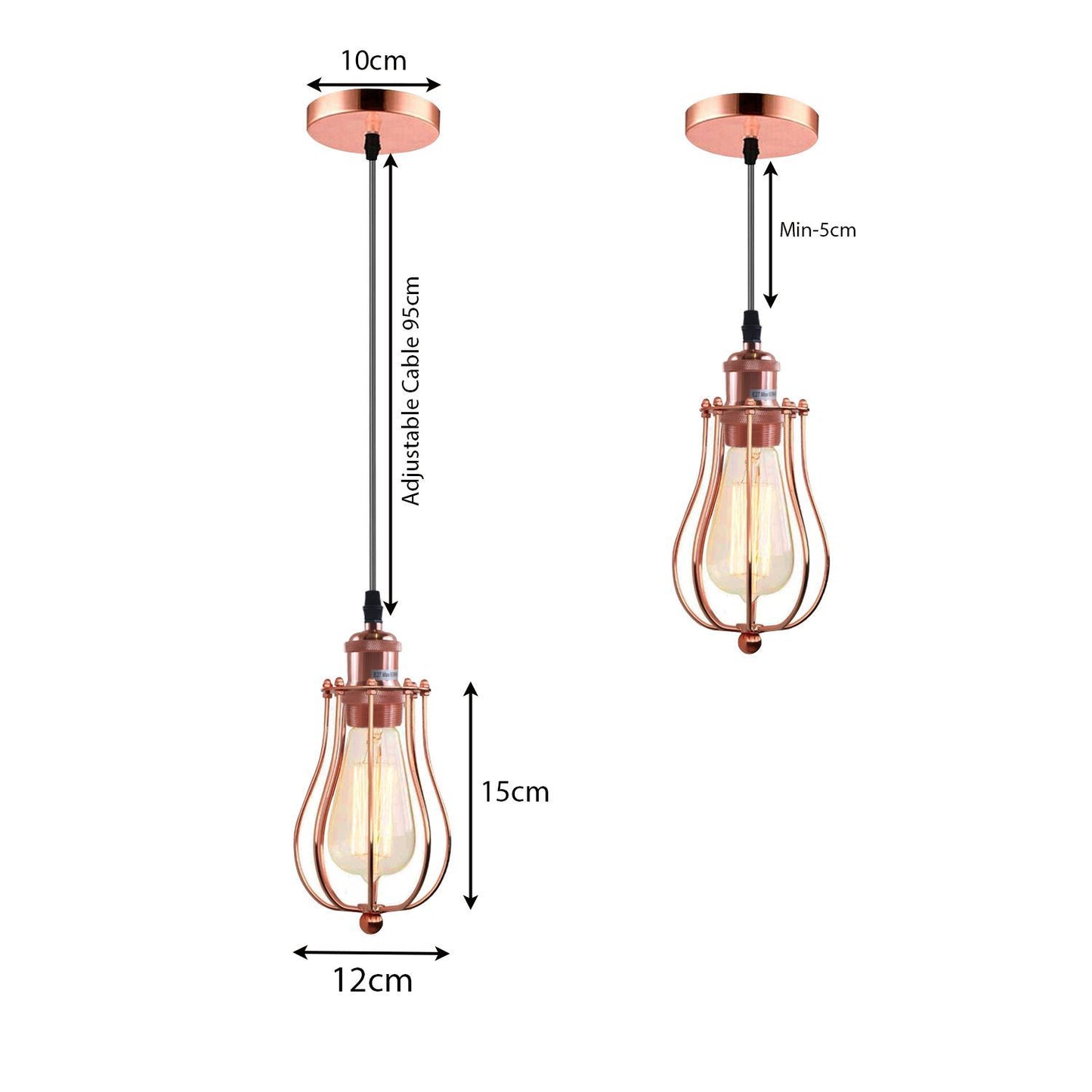 Cage Pendant Lights For Kitchen ~1193