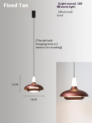 Lámpara Colgante Nórdica LED Ajustable para Cabecera