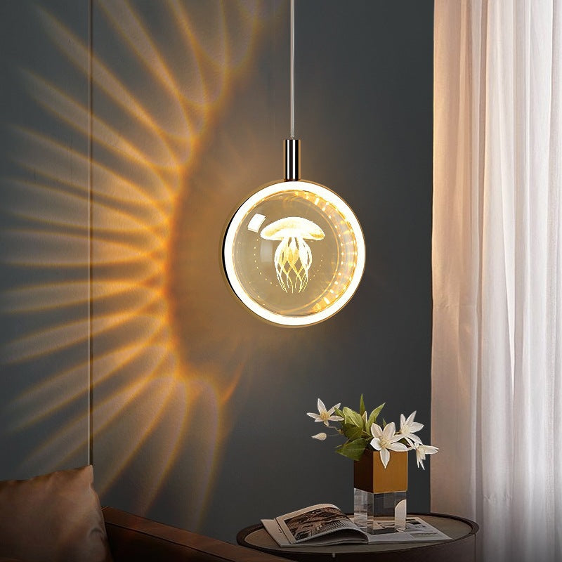 Lámpara Colgante Nórdica Medusa de Cristal