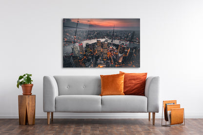 Glass Wall Art - Jin Mao Tower City View - House Warming Gift -