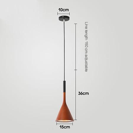 Minimalist Iron & Aluminum Single Head Pendant Light