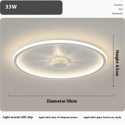 Bedroom Ceiling Lamp Simple Modern Study Lamp Personality Creative Round Cozy And Romantic