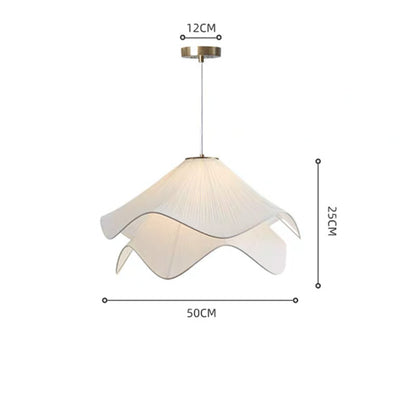 Bedroom Light Yarn Petal Chandelier Living Room Study Fabric Lamp