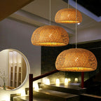 Japanese Bamboo Woven Pendant Light