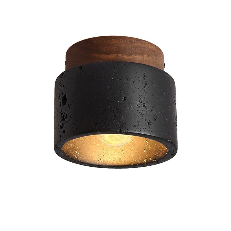Silent Wind Aisle Balcony Yellow Hole Black Cave Stone Ceiling Light