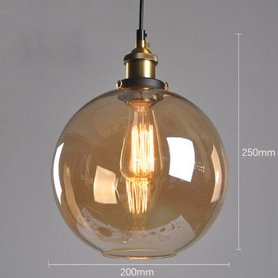 Lámpara Colgante de Techo Nórdica Minimalista de Cristal