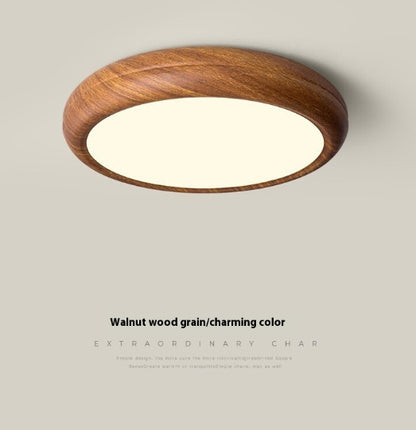 Bedroom Ceiling Lamp Creative Walnut Colors