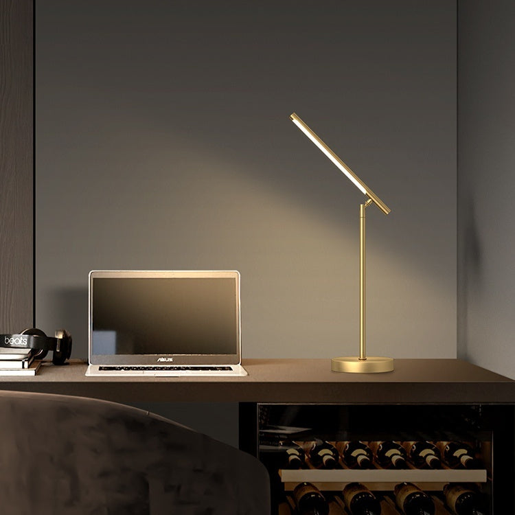 Brass Modern Lamp Luxury Simplicity With Added Rocker Arm Table Lamp