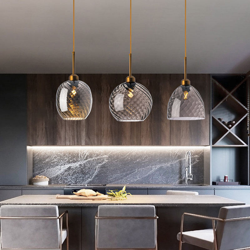 Modern Glass Pendant Chandelier for Bedroom