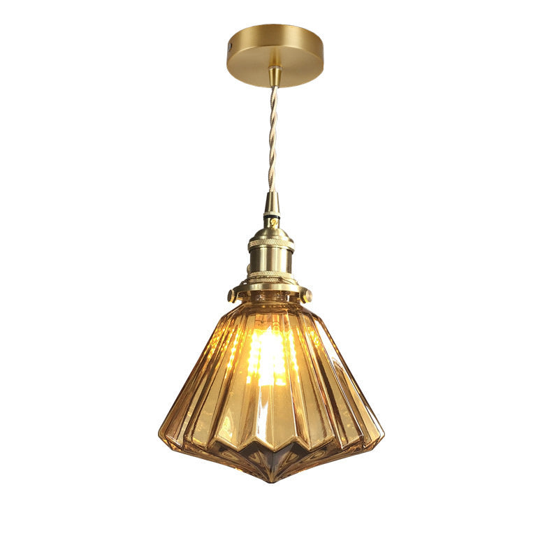 Brass Glass Pendant Light Nordic Japanese Style