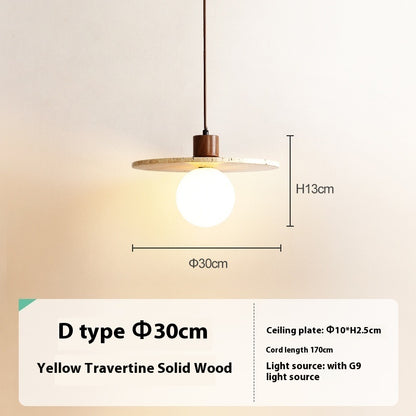 Japanese Style Cream And Quiet Wind Bedroom Bedside Chandelier