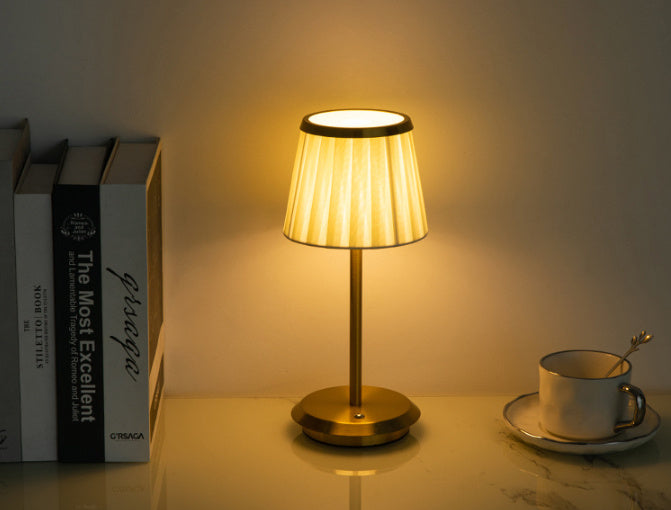 Simple Bedroom Bedside Study Cloth Cover Designer Decorative Table Lamp