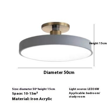 Modern Minimalist Acrylic Ring Ceiling Lamp Personality Nordic Living Room Creative