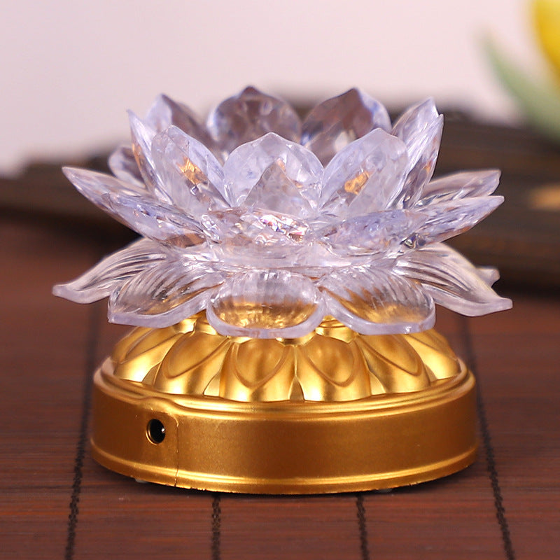 Blessing Lotus Lamp Buddha Front Ornaments