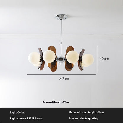 Retro Dining Room Chandelier Living Room Bedroom Eye Protection Chandelier