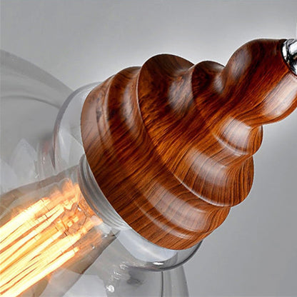 Fashionable Transparent Glass Chandelier For Household Use