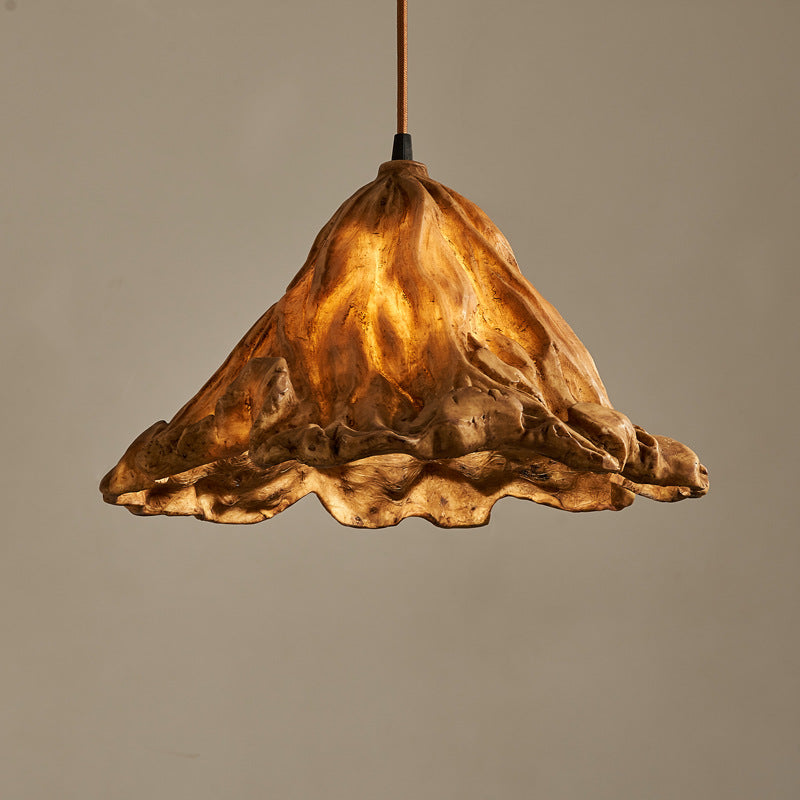 Modern Gold Lotus Leaf Pendant Light