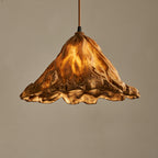 Modern Gold Lotus Leaf Pendant Light