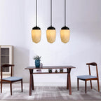 Retro Industrial Cream Pendant Light with Iron Frame