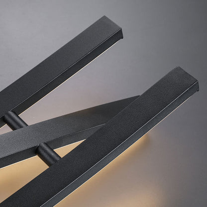 Black Nordic Three Long Chandelier Bar Table