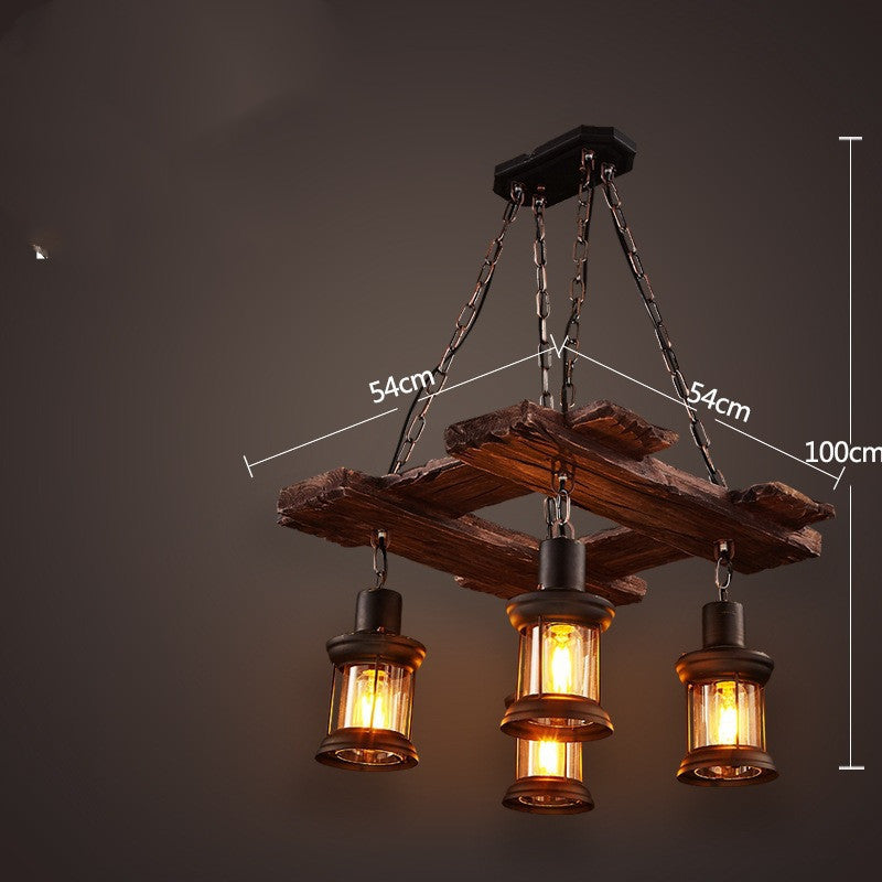 Bar American Chandelier Retro Chandelier Creative Lamp