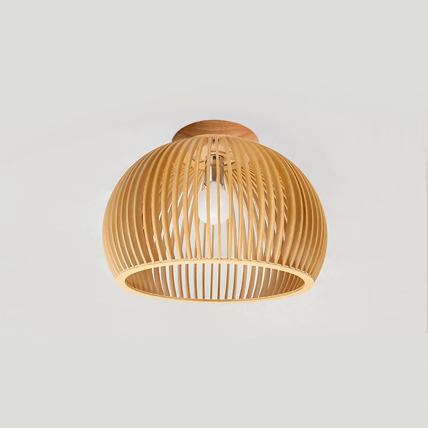Lámpara colgante de madera nórdica de media luna - Minimalista moderna
