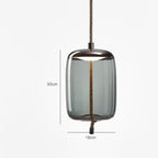 Modern Glass Pendant Chandelier with LED Light