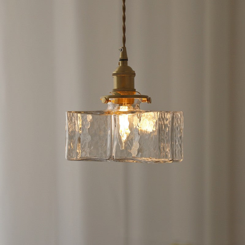 Japanese Retro Glass Small Droplight Nordic