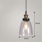 Nordic Industrial Glass Pendant Chandelier