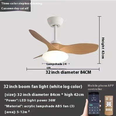 Bedroom Mini Ultra-thin Ceiling Full Spectrum Xiaoai Smart Ceiling Fan Lights