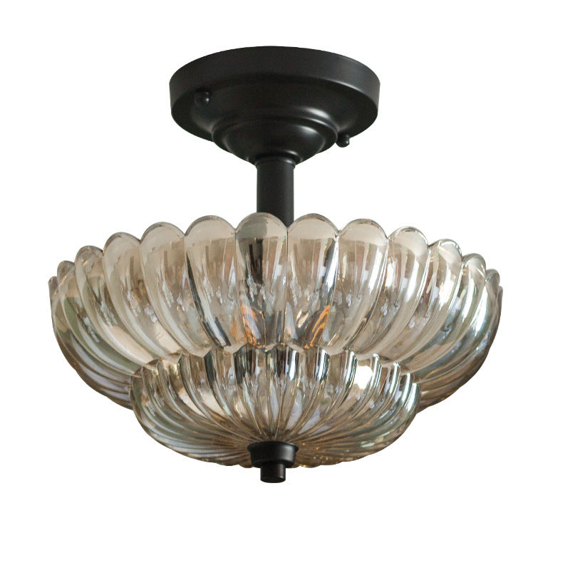 Glass Cover Ceiling Lamp Bedroom Balcony Light