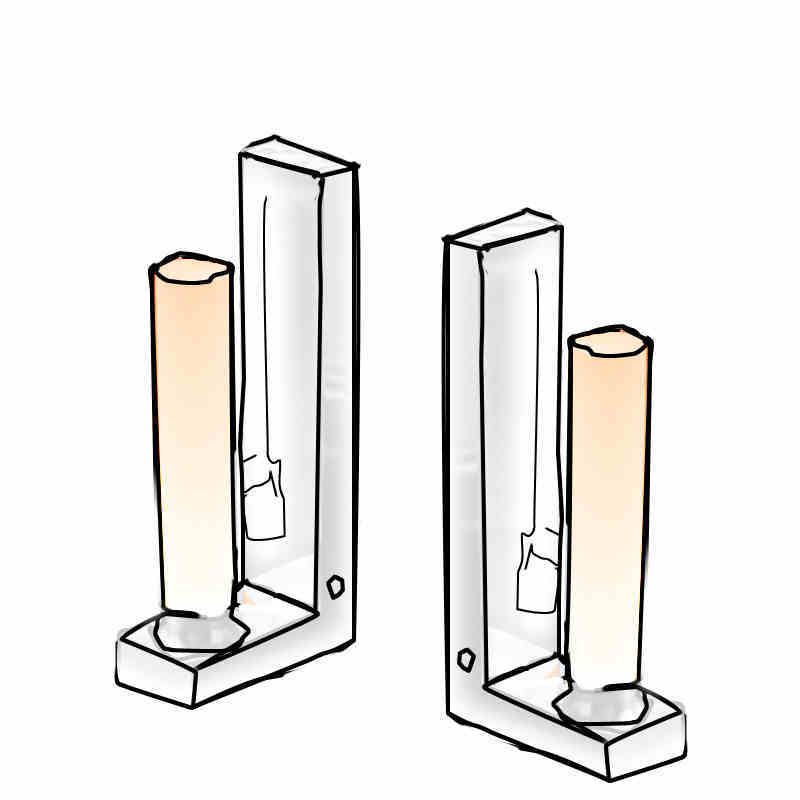 Long Charging Life Decorative Table Lamp Bookend