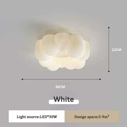 Cream Style Living Room Ceiling Lamp Master Bedroom Pumpkin Cloud Lamp
