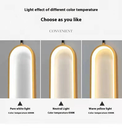 Modern Minimalist Nordic Light Luxury Dining Table Bar Small Droplight