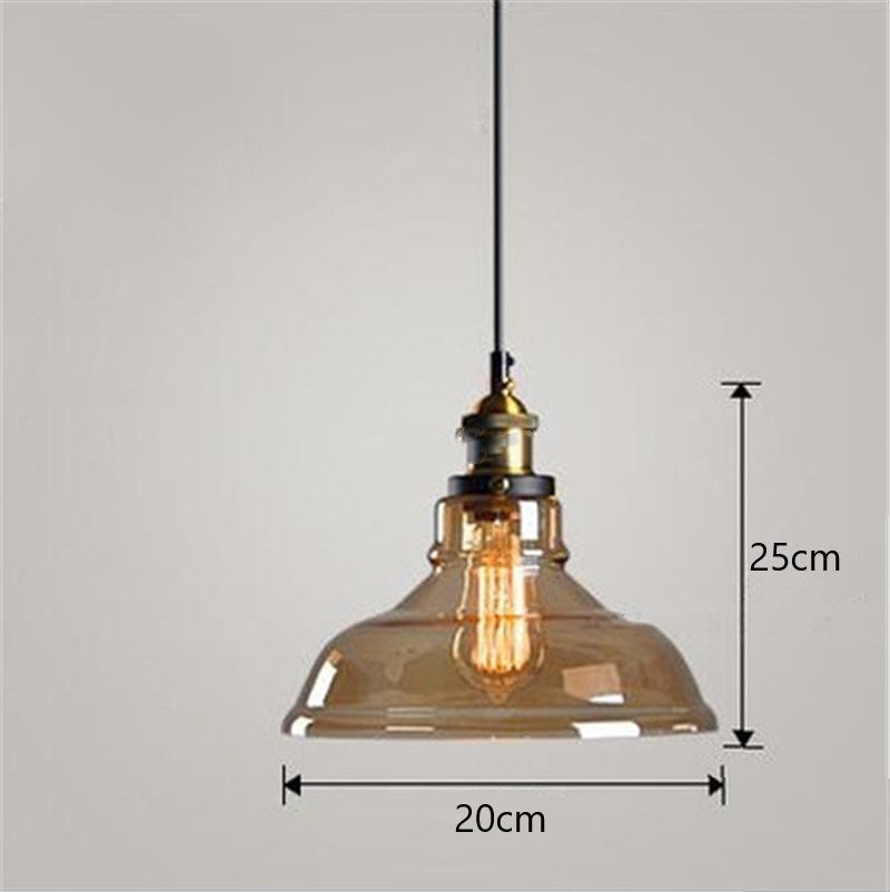 Nordic Industrial Glass Pendant Chandelier