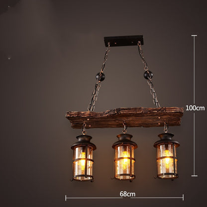 Bar American Chandelier Retro Chandelier Creative Lamp