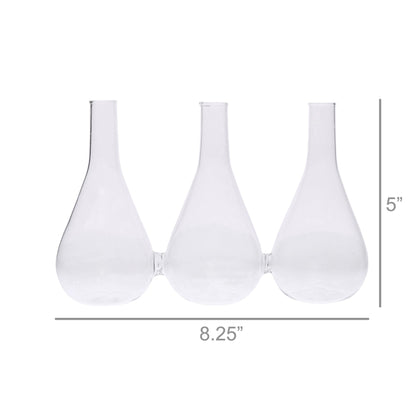 5" Clear Bud Crystal Glass Table Vase