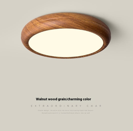 Bedroom Ceiling Lamp Creative Walnut Colors