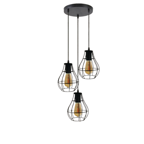 Industrial Vintage Retro Black Metal Ceiling hanging Pendant Light,