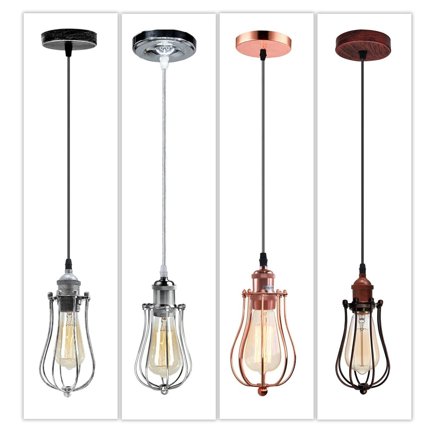 Cage Pendant Lights For Kitchen ~1193