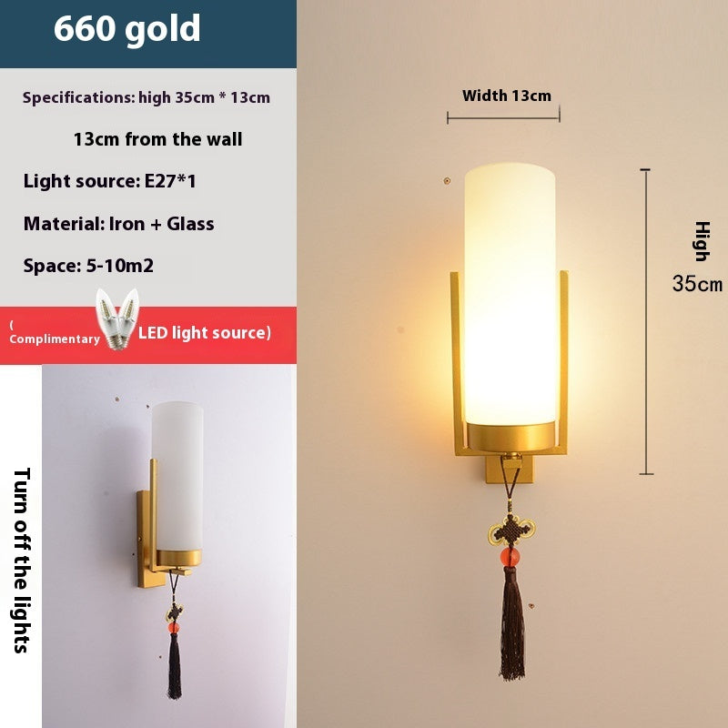 New Chinese Style Living Room Simple Bedside Lamp