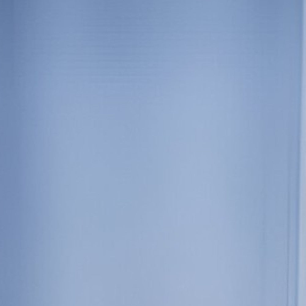 11" Blue And Clear Cylinder Crystal Glass Table Vase