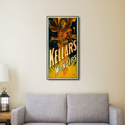 36" X 72" Keller's Wonders Vintage Magic Poster Wall Art