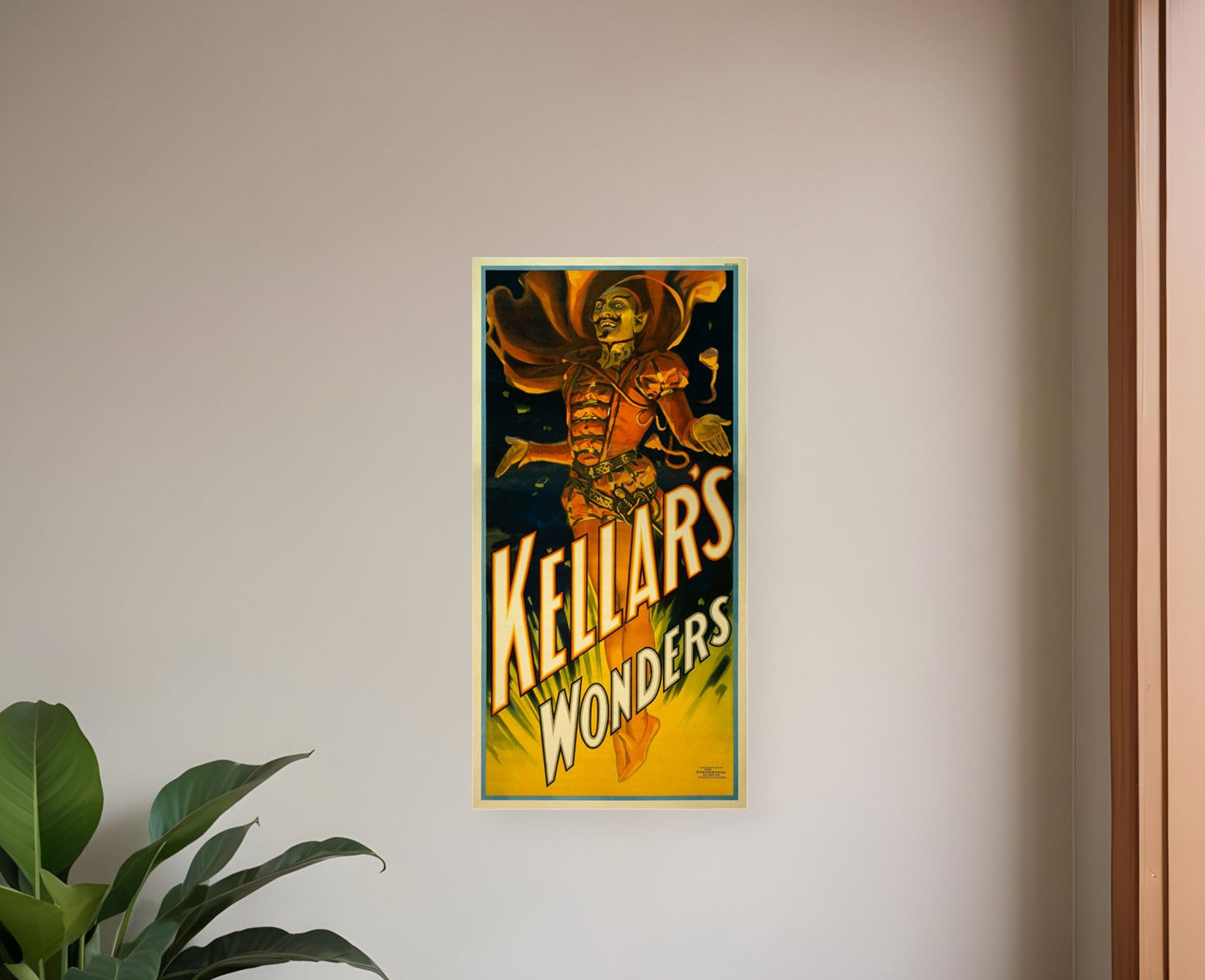 36" X 72" Keller's Wonders Vintage Magic Poster Wall Art