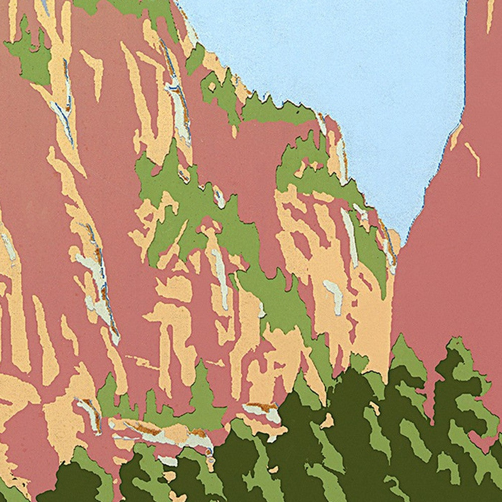 24" x 32" Zion National Park c1938 Vintage Travel Poster Wall Art