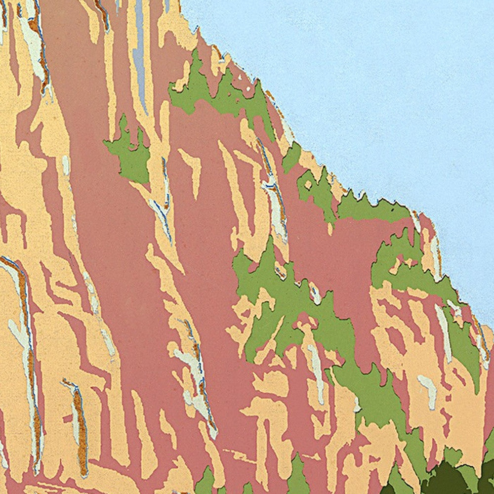 24" x 32" Zion National Park c1938 Vintage Travel Poster Wall Art