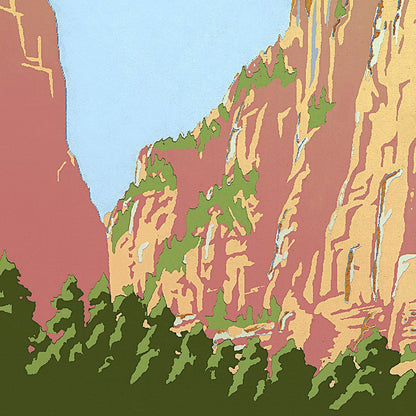 24" x 32" Zion National Park c1938 Vintage Travel Poster Wall Art