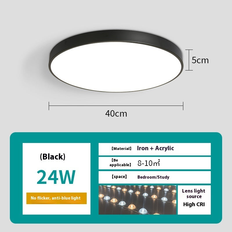 Led Ceiling Light Simple Living Room Round Nail Lamp For Domestic Use