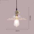 Nordic Glass Pendant Chandelier Copper Fixture