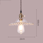 Nordic Glass Pendant Chandelier Copper Fixture